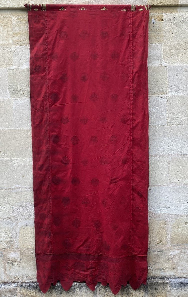 Grand Religious Red and Gold Drape