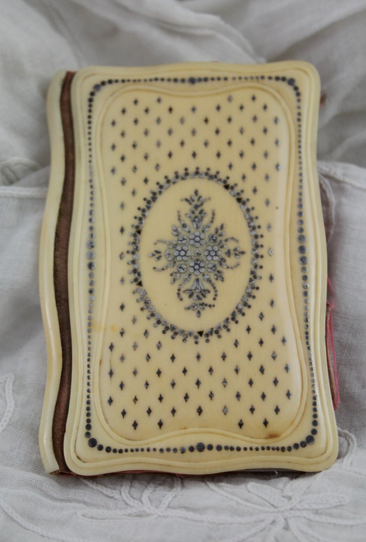 Ball book and purse mid-19th century