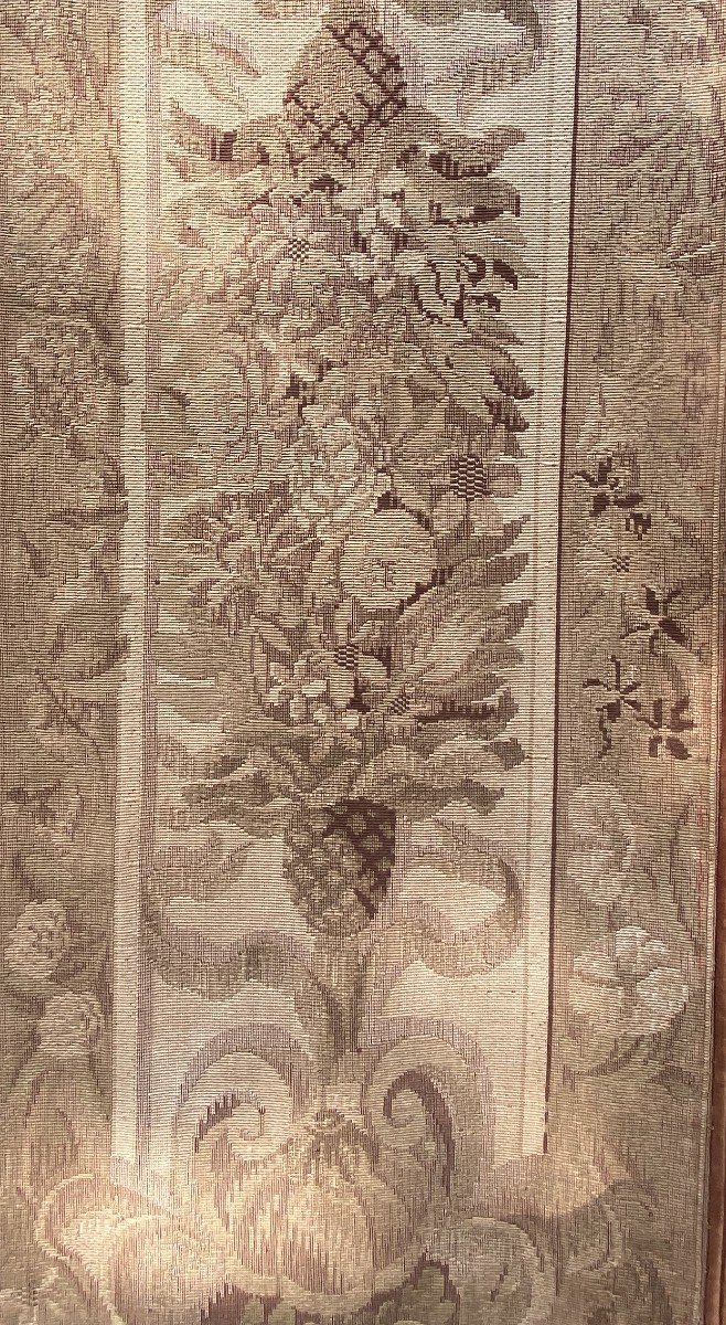 Pair of Curtains, Curtains In Tapestry Cherubins XIX th