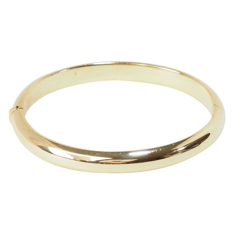 Bracciale bangle traforato in oro giallo