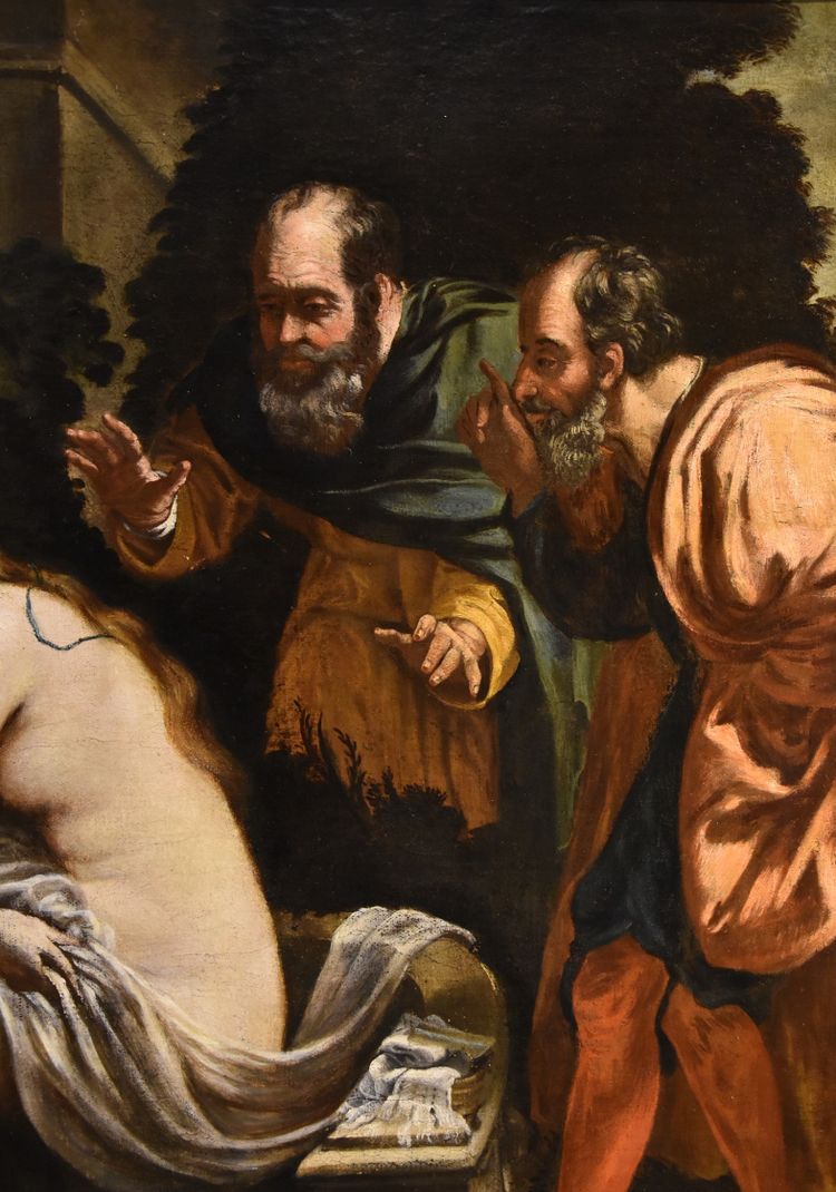 Susanna And The Old Men, Painter Active In Rome In The Early 17th Century