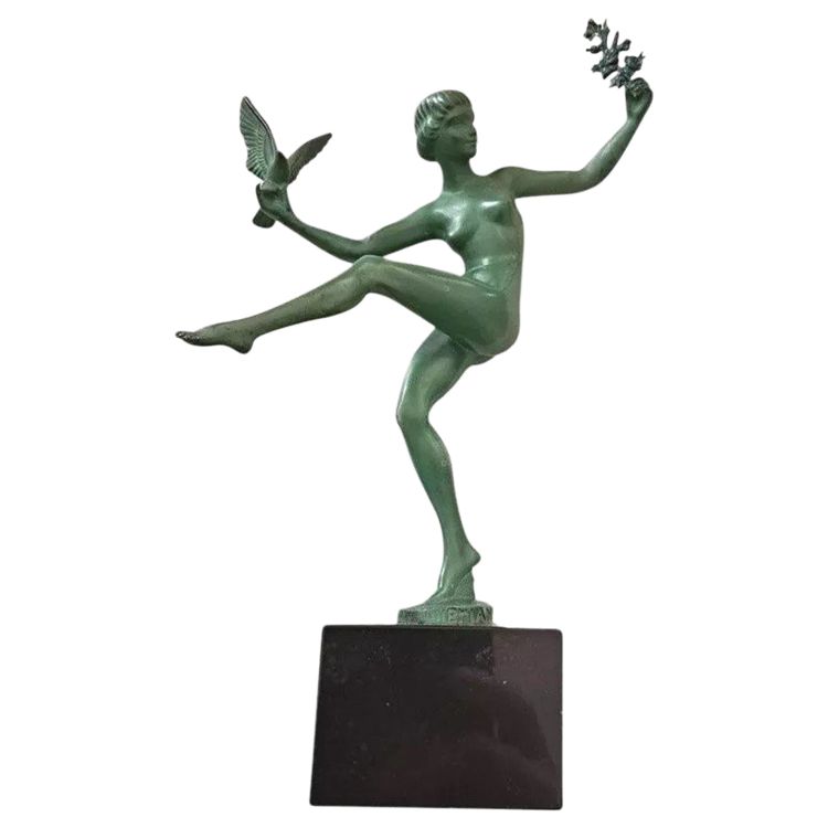 Skulptur aus der Zeit des Art Déco, signiert Marcel-André Bouraine (1886 - 1948), genannt Briand