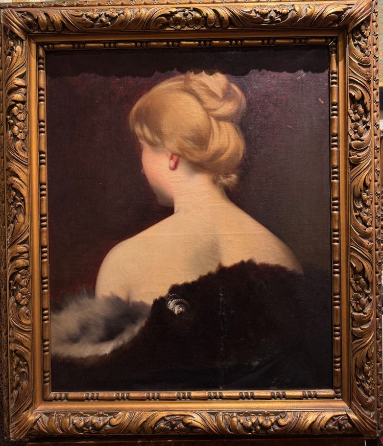 Ecole Française Impressionniste - Nuque De Femme Blonde à la broche, circa 1890