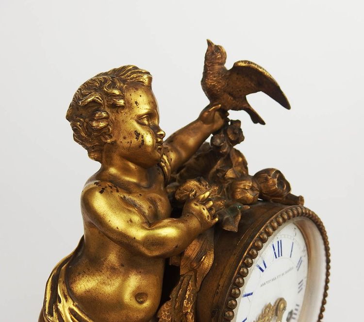 Louis XVI bronze clock