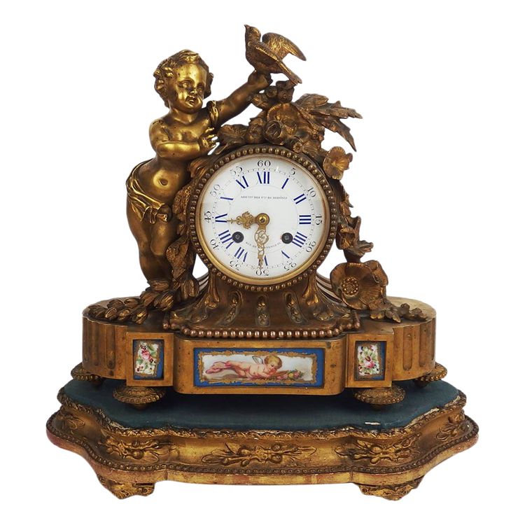 Louis XVI bronze clock