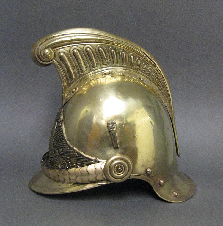 Helm De Sapeur Pompier De La Commune De Bucamps, Mle 1855, Second Empire.