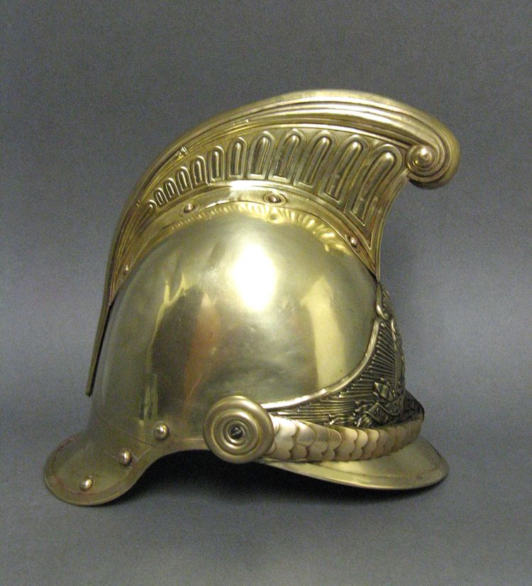 Helm De Sapeur Pompier De La Commune De Bucamps, Mle 1855, Second Empire.