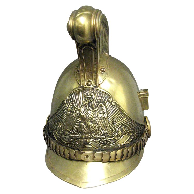 Helm De Sapeur Pompier De La Commune De Bucamps, Mle 1855, Second Empire.