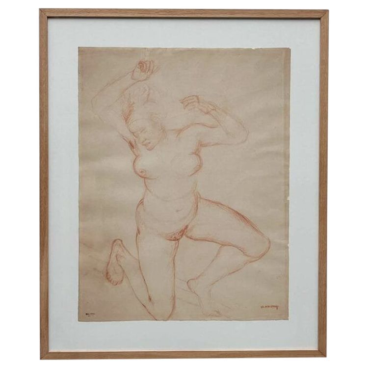 La danza - Disegno a carboncino di Charles Malfray