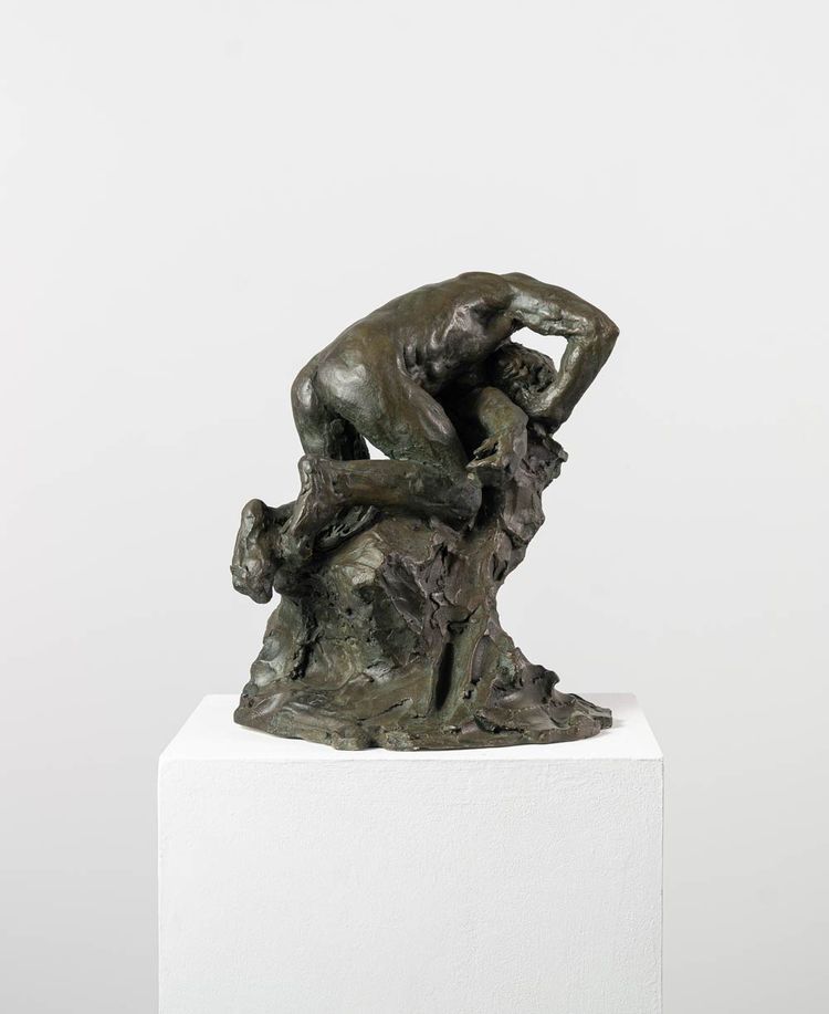 Esclave III - Sculpture en bronze de Guy Le Perse - Nu masculin 