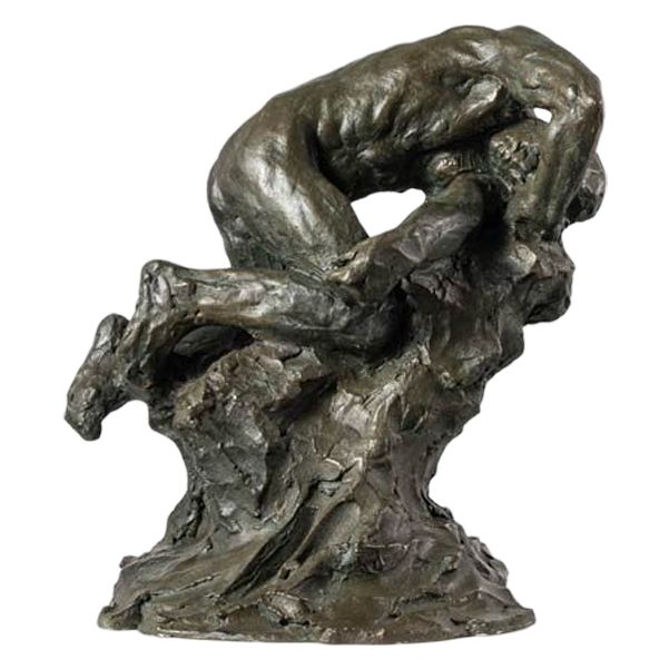 Esclave III - Sculpture en bronze de Guy Le Perse - Nu masculin 