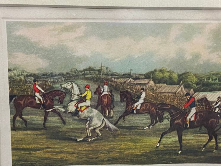 English engraving 19th century Ready for a canter Equitation horse racing horse