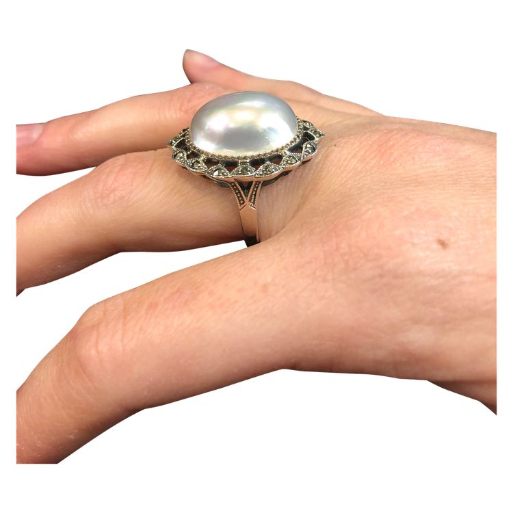 Mabé Pearl Ring