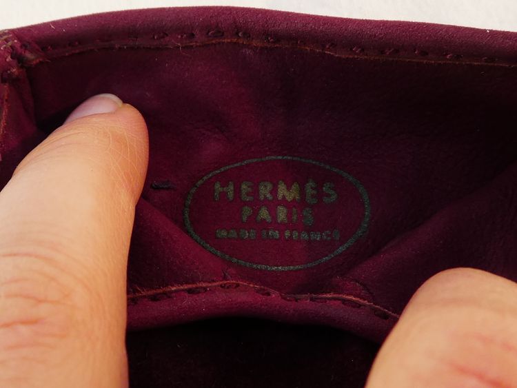 Paire de gants HERMES PARIS made in france en velour