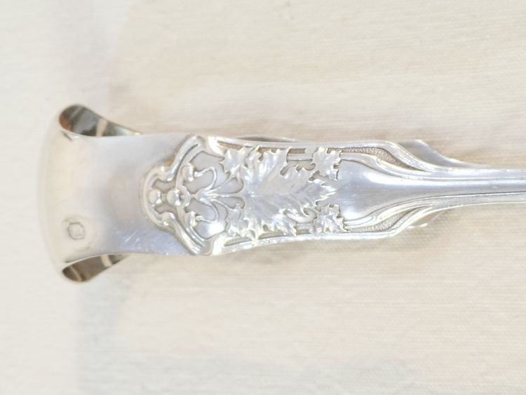 ART NOUVEAU sugar tongs in MASSIVE SILVER