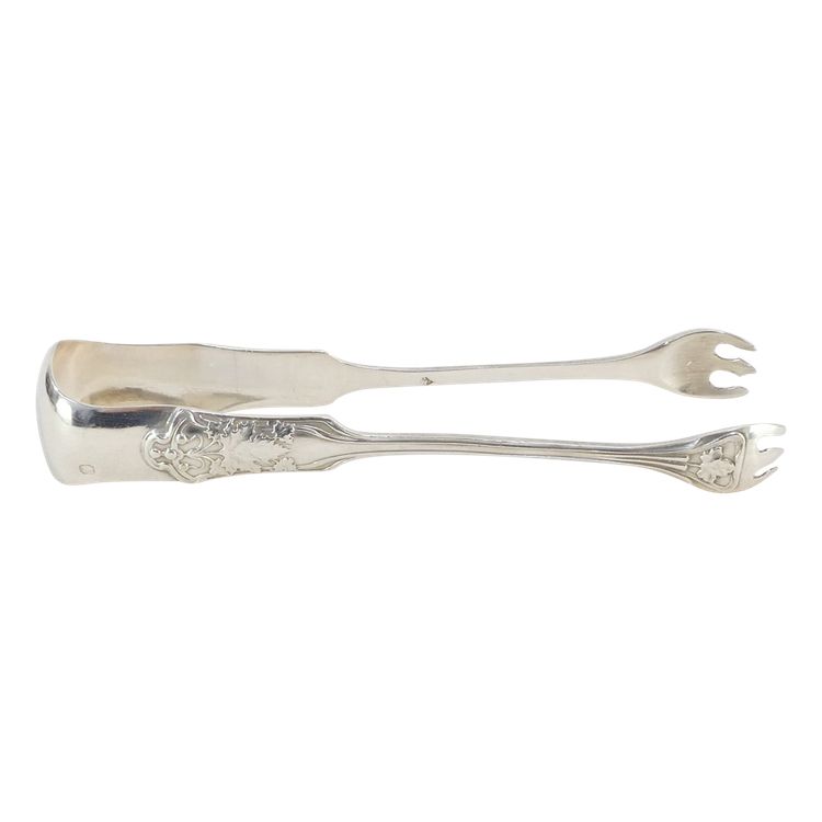 ART NOUVEAU sugar tongs in MASSIVE SILVER