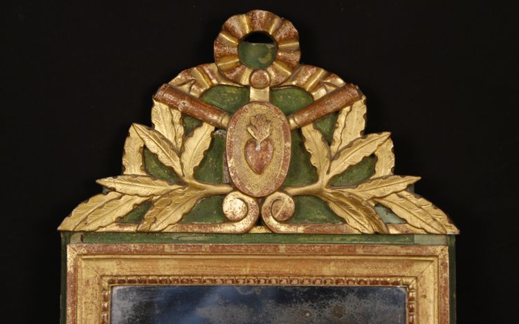 Miroir Vendéen, Louis XVI, bois doré 