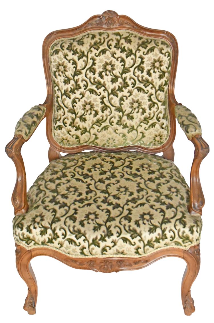 Pair of Louis XV cabriolet armchairs