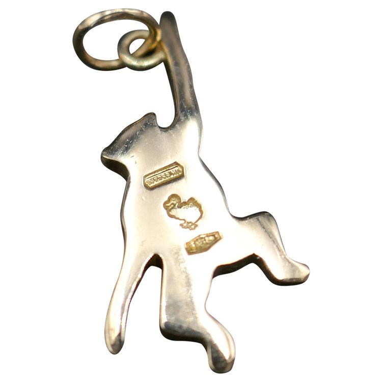 Pomellato, Grand Modèle, Pendant Charms Collection Dodo Monkey En Or Jaune 18 Carats.