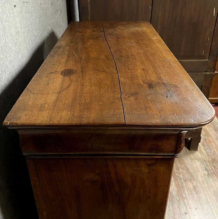 Louis Philippe period double-cradle walnut secretary circa 1830