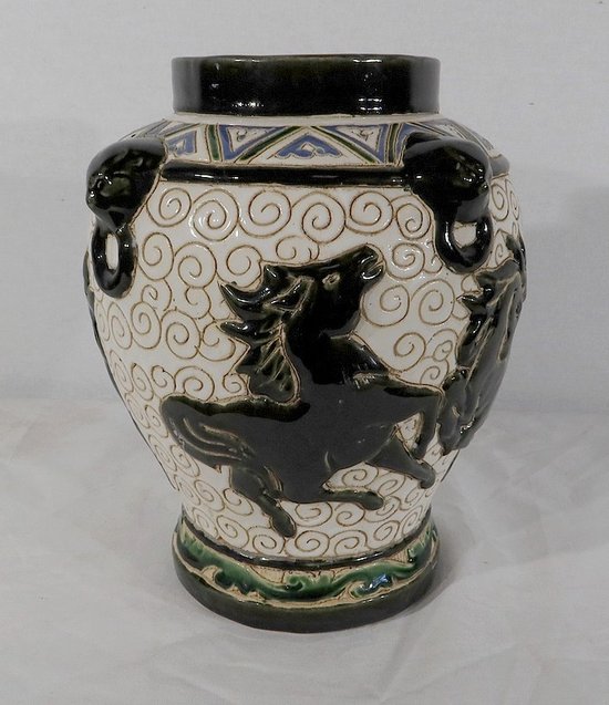  Vaso in ceramica smaltata, Cina - Seconda parte del XIX secolo