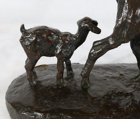  Bronze "Goat and its kids" by A.Bitter - 1st part of the 20th century