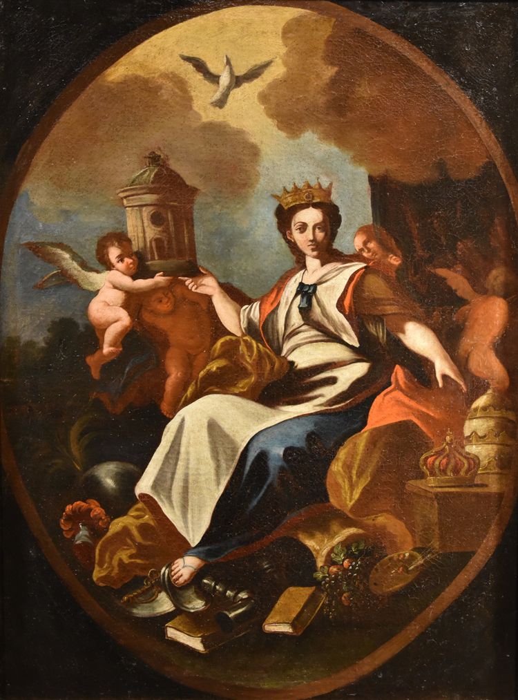 The Allegory Of Europe, Francesco Solimena (canale Di Serino 1657 - Barra 1747) Workshop/circle