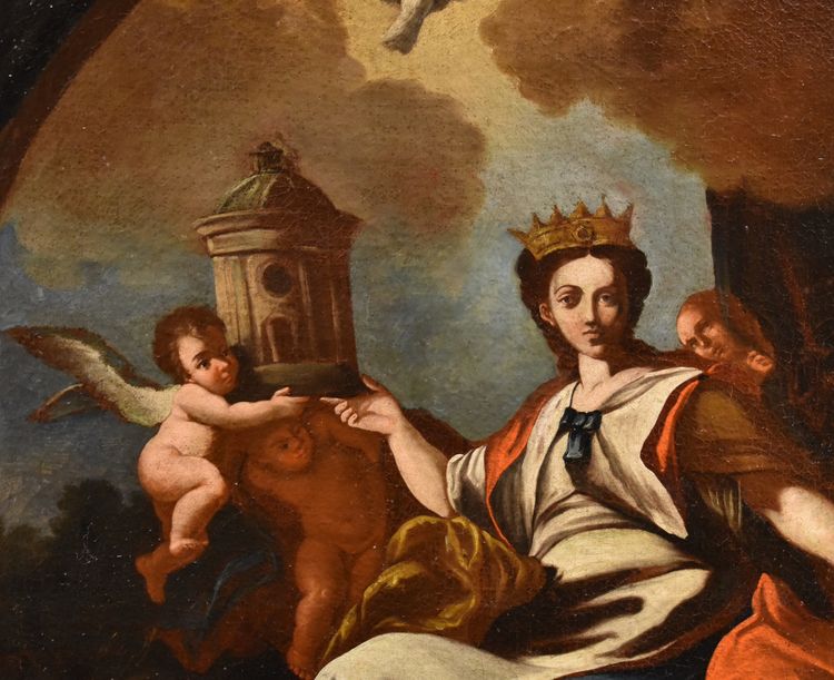 The Allegory Of Europe, Francesco Solimena (canale Di Serino 1657 - Barra 1747) Workshop/circle