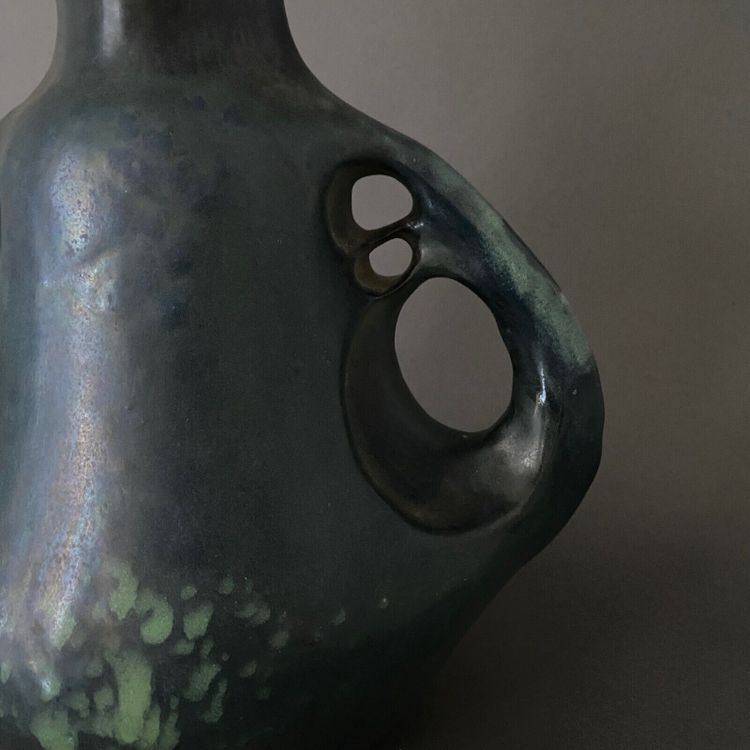 Vase Amphora irisé par Paul Dachsel