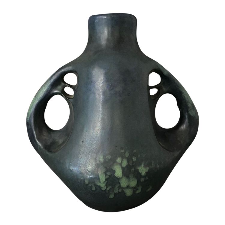 Vase Amphora irisé par Paul Dachsel