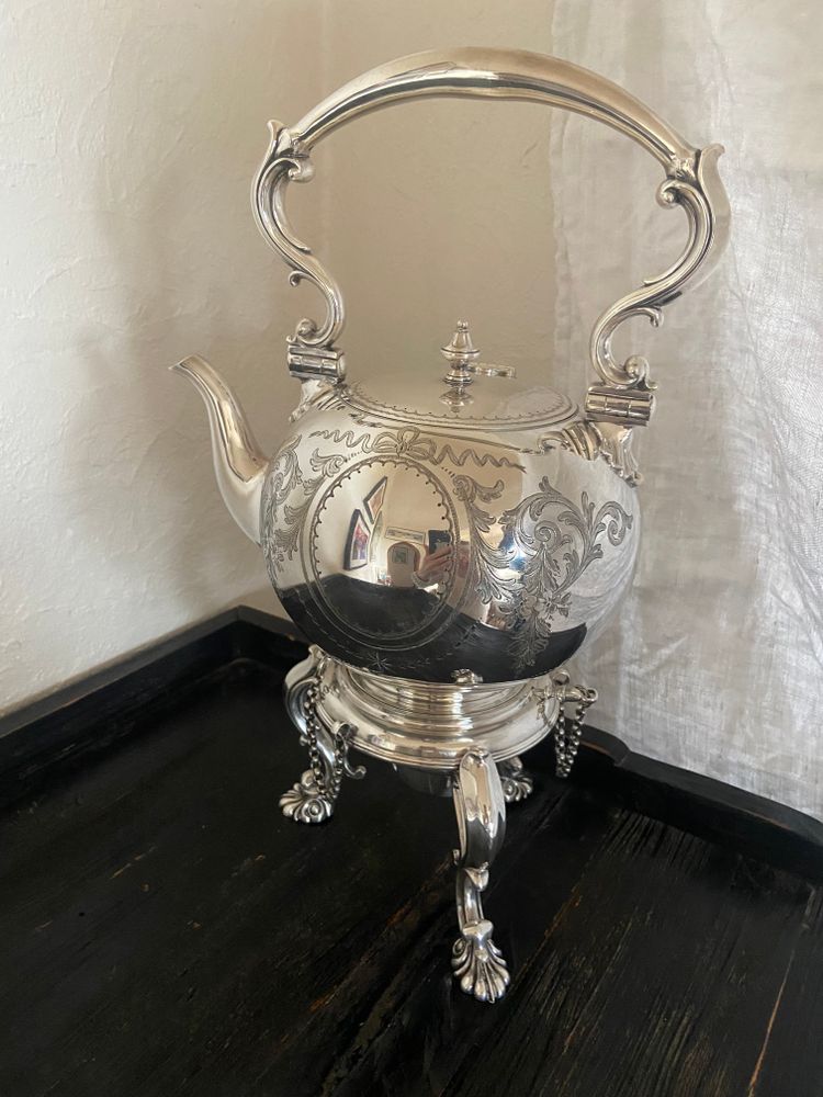 Silver plated samovar