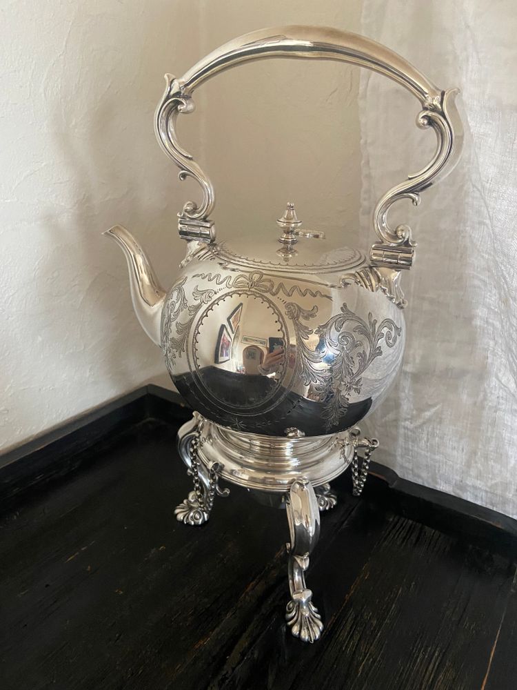 Silver plated samovar