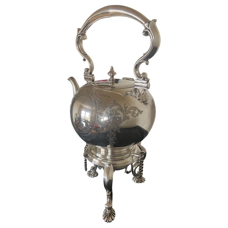 Silver plated samovar