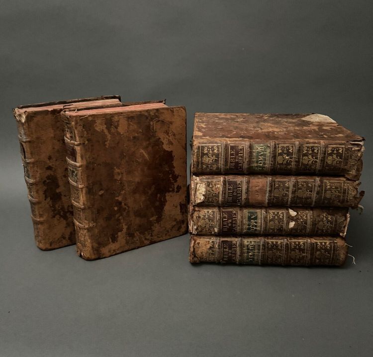 Books Holy Bible in Latin and French Paris 1767