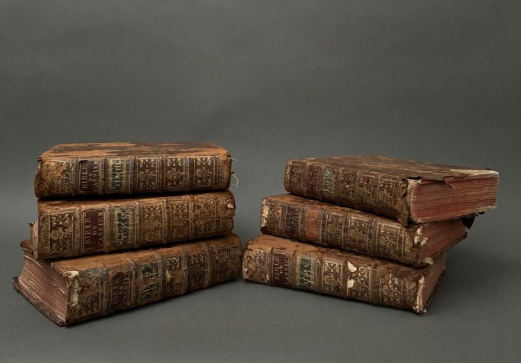 Books Holy Bible in Latin and French Paris 1767