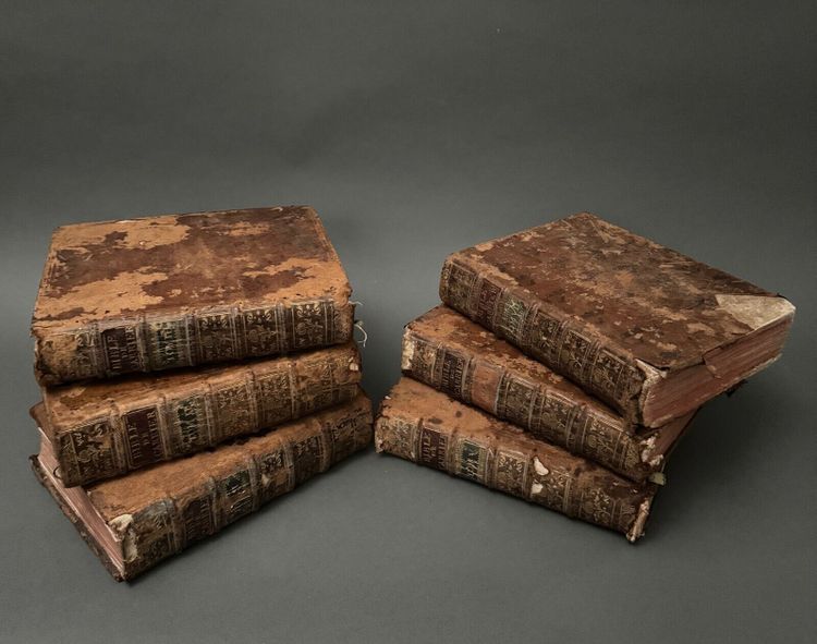 Books Holy Bible in Latin and French Paris 1767