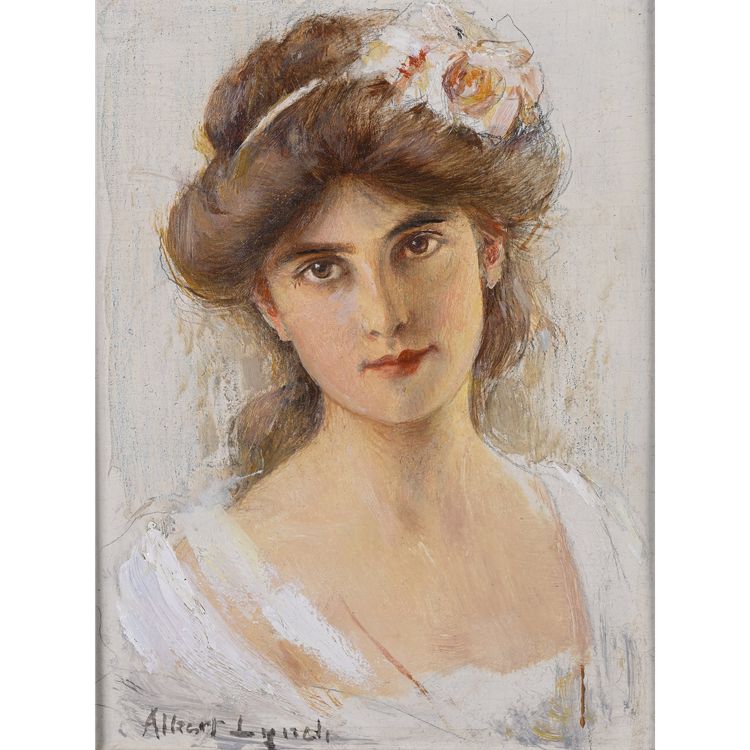 Albert Lynch (1860-1950) - Portrait of a Woman, Circa 1900