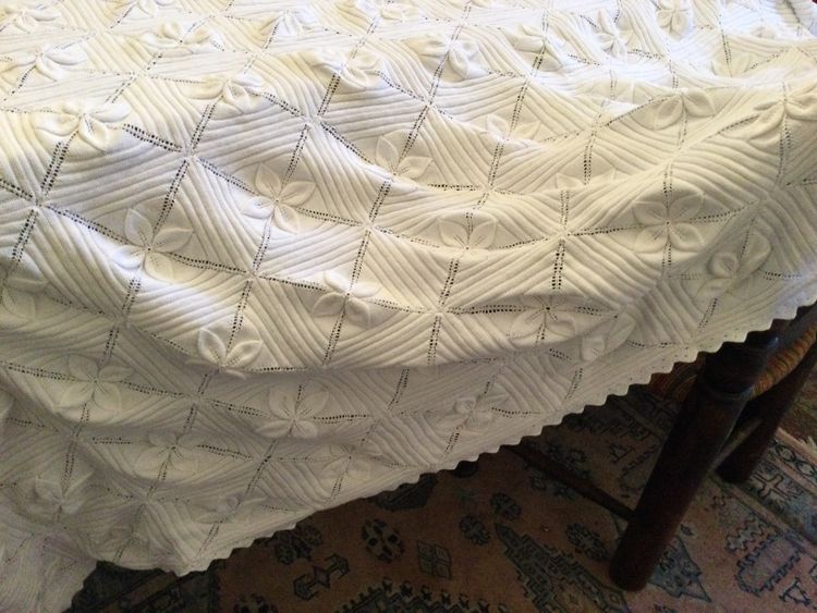 White bedspread