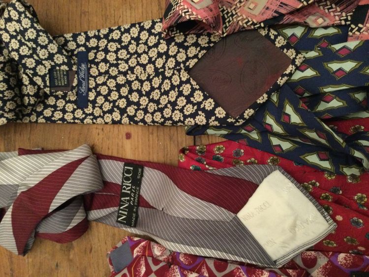 12 silk ties