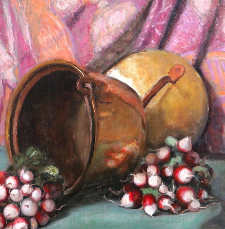 Constant STAN PEET 1888-1966 Still life with radishes, circa 1930-40