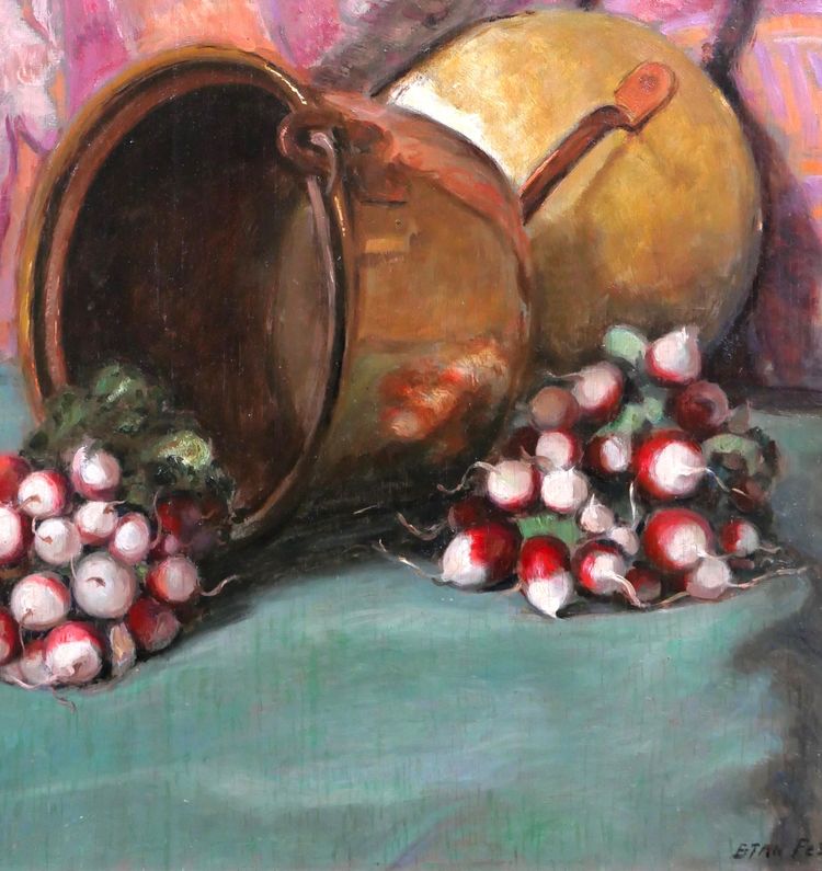 Constant STAN PEET 1888-1966 Still life with radishes, circa 1930-40