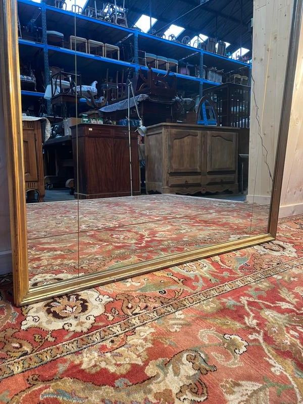 Louis XV style bistro mirror in gilded wood