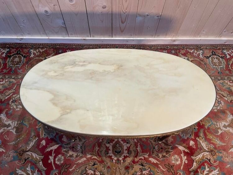 Louis XVI style oval coffee table