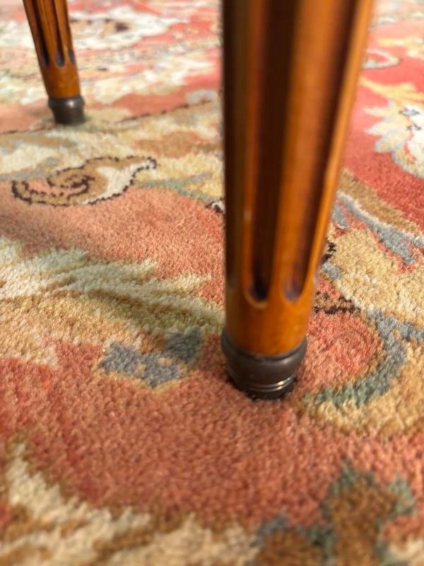 Pair of Louis XVI style bedside tables in cherry wood