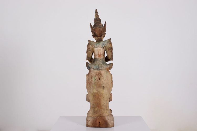 Wooden sculpture of a Burmese Nat