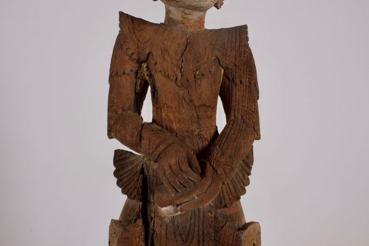 Wooden sculpture of a Burmese Nat