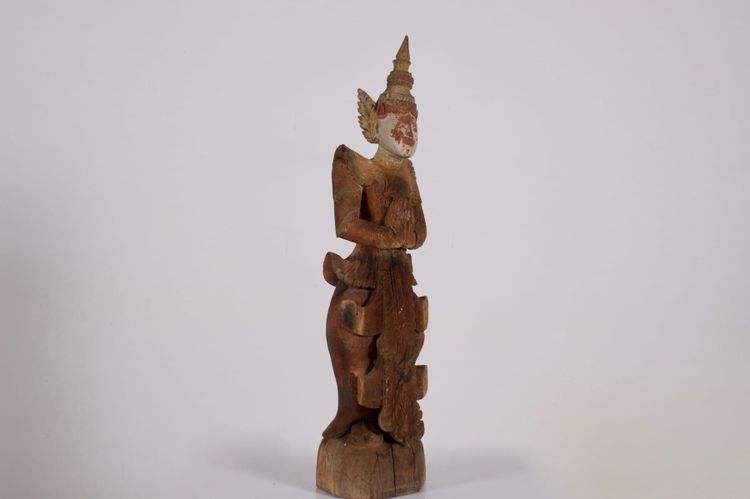 Wooden sculpture of a Burmese Nat