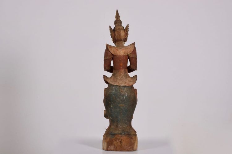 Wooden sculpture of a Burmese Nat