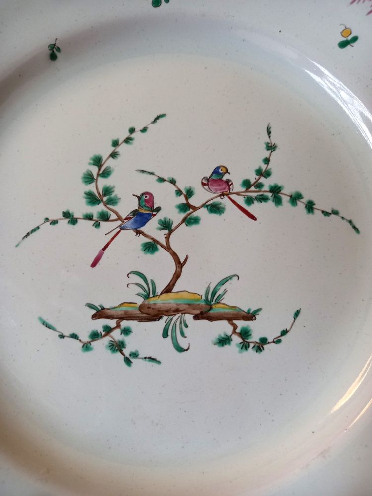 Earthenware plate: Moustiers 18th century.