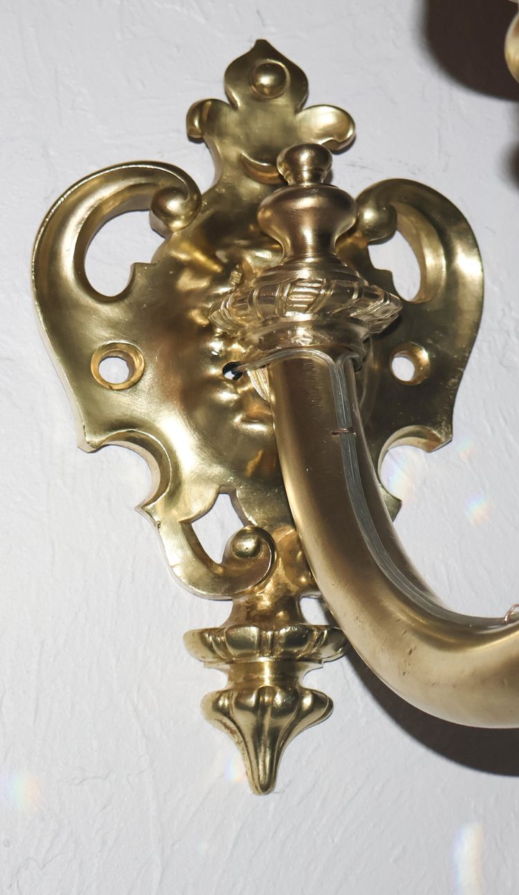 Large gilded bronze wall light from the Napoleon III period